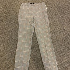 Zara Jogger Waist Plaid Pants size Medium